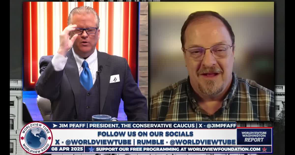 Jim Pfaff discussing congressional spending cuts and Republican budget resistance on Worldview Tube