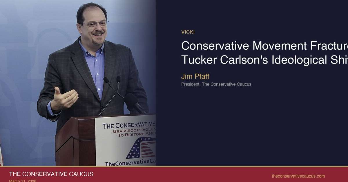 Jim Pfaff on Vicki McKenna: Tucker Carlson's Anti-Semitic Turn Fractures the Right | Mar 11, 2026