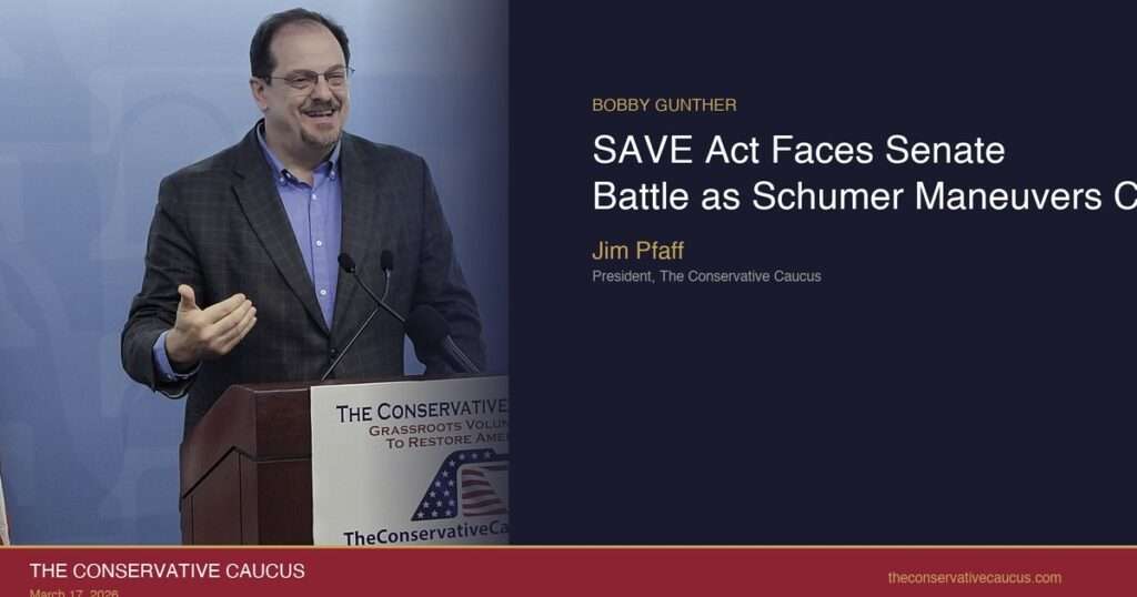 Jim Pfaff: SAVE Act Senate Battle & Mullen DHS Warning | Mar 17, 2026