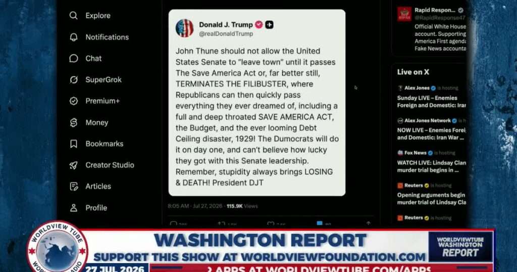 John Thune Defies 80% of Americans on Save America Act