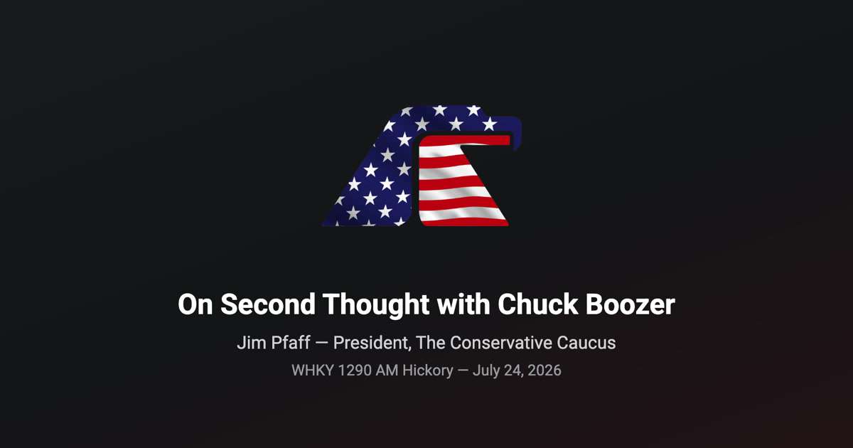 Strait of Hormuz blockade - Jim Pfaff analyzes Iran conflict on On Second Thought WHKY Jul 24 2026
