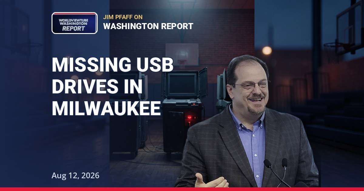 Five Missing USB Drives in Milwaukee: Jim Pfaff on Washington Report | Aug 12, 2026 — thumbnail