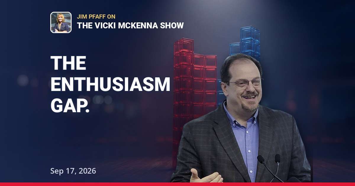 Enthusiasm gap - Jim Pfaff on the Marquette poll, AI doomerism and hyperscale data centers, The Vicki McKenna Show September 17 2026