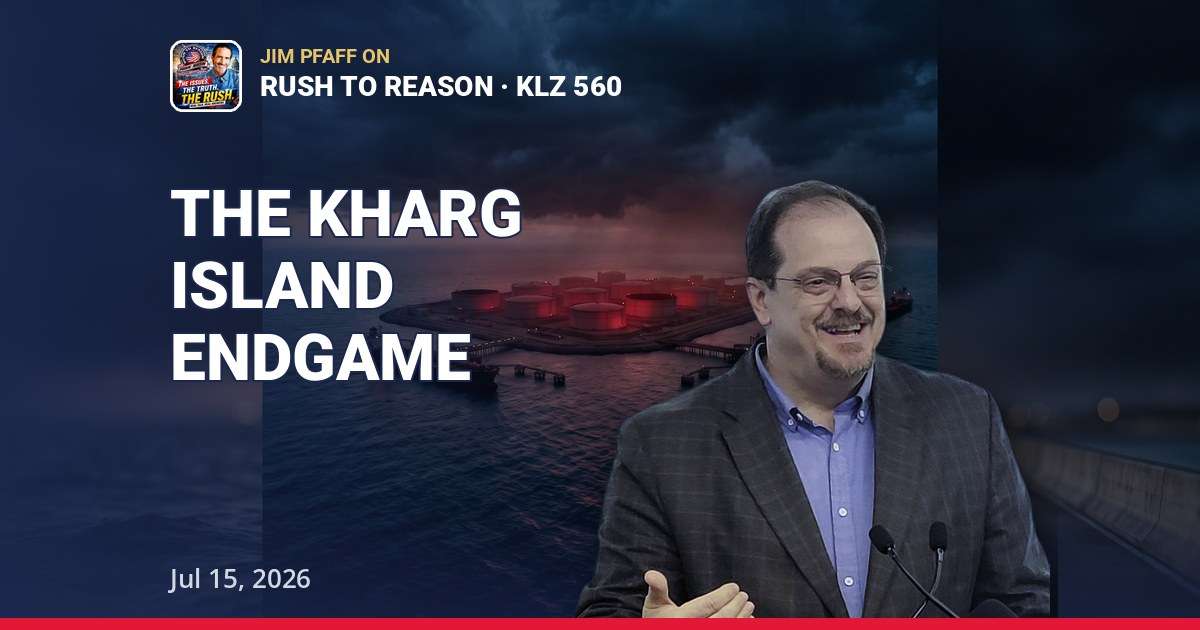 Kharg Island Endgame: Jim Pfaff on Iran, Graham's Seat, and Seating Socialists | Jul 15, 2026 — thumbnail