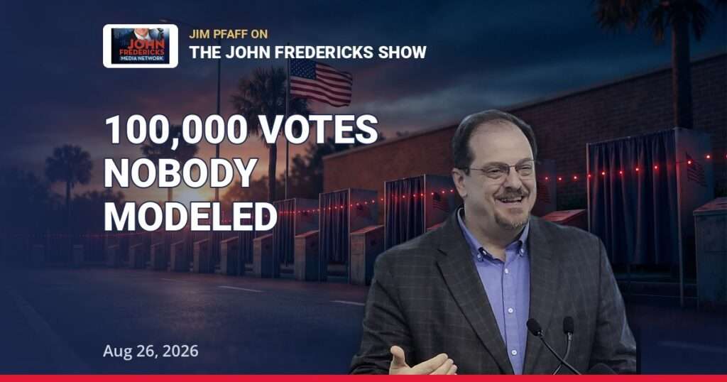 Low-propensity voters - Jim Pfaff on South Carolina turnout and the November map, The John Fredericks Show August 26 2026