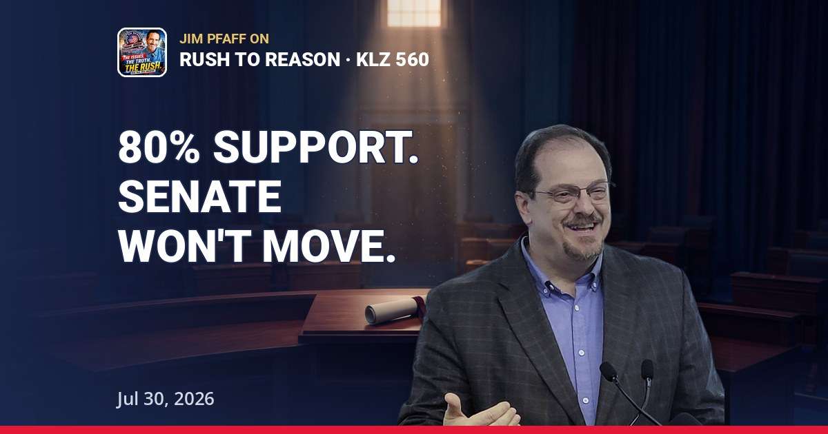 80% Back the Save America Act: Jim Pfaff on Rush to Reason | Jul 30, 2026 — thumbnail