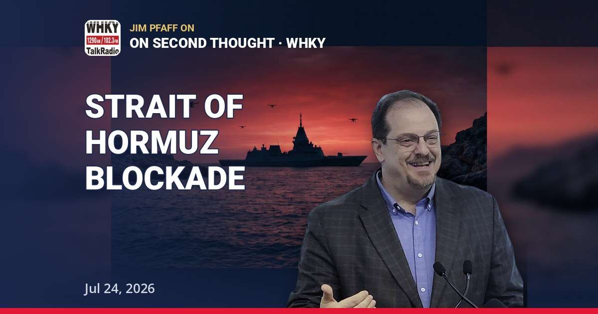 Strait of Hormuz Blockade: Jim Pfaff on Iran, Graham's Seat & the World Cup | Jul 24, 2026 — thumbnail