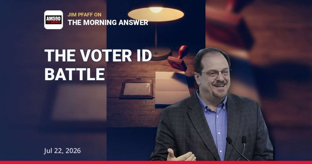 Voter ID Battle: Jim Pfaff on The Morning Answer with Jennifer Horn | Jul 22, 2026 — thumbnail
