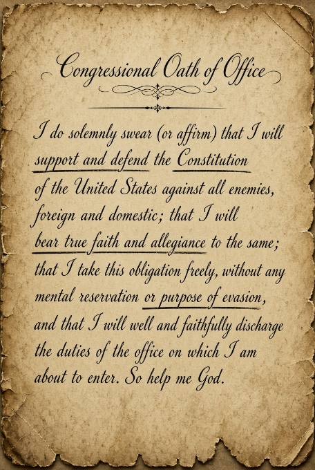 The Congressional Oath of Office