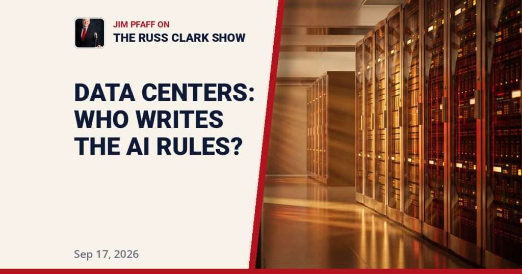 Data Centers and the Push to Regulate AI: Jim Pfaff on The Russ Clark Show | Sep 17, 2026
