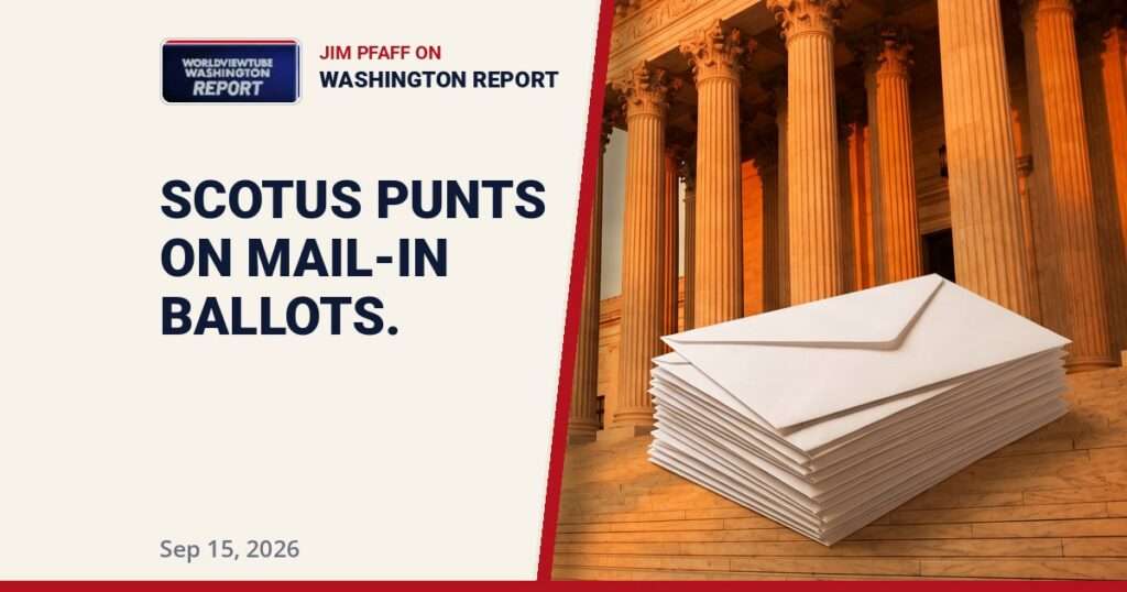 The Mail-In Ballot Ruling and the Butler Evidence: Jim Pfaff on Worldview Tube | Sep 15, 2026