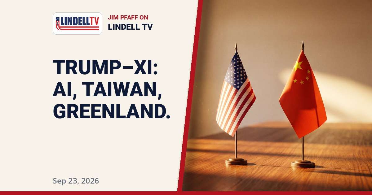The Trump Xi Summit and the AI Race: Jim Pfaff on Lindell TV | Sep 23, 2026
